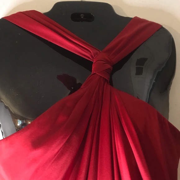 NWT, Gorgeous Banana Republic 100% Silk Mini Dress, Size: 4P, Color: RED - Picture 5 of 11